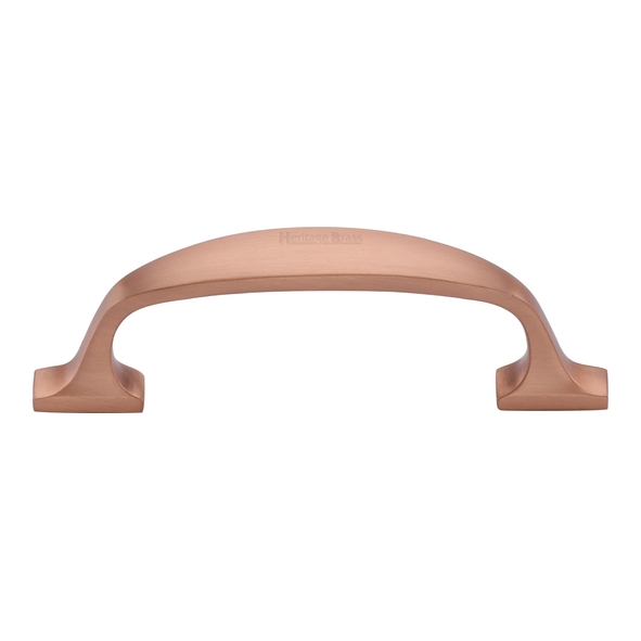 C7213 76-SRG • 076 x 099 x 31mm • Satin Rose Gold • Heritage Brass Durham Cabinet Pull Handle